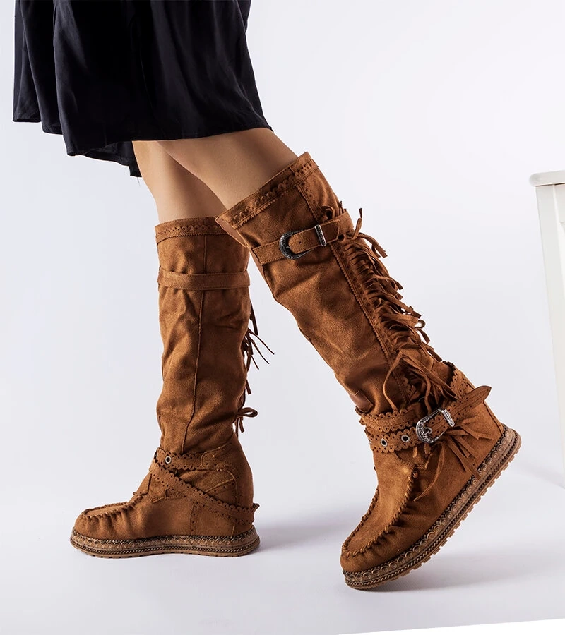 Barna bokacsizma Filiberta fedett talppal