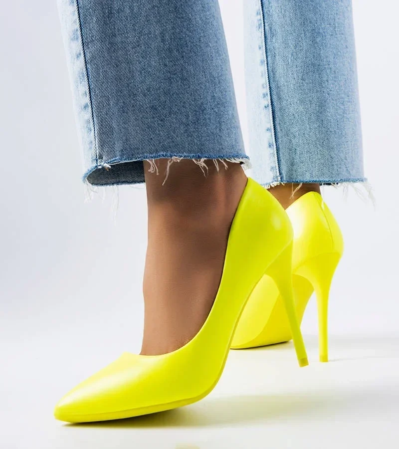 Sárga neon magas sarkú Lamothe