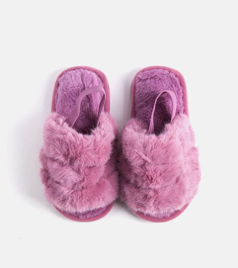 Lila gumis papucs Mia