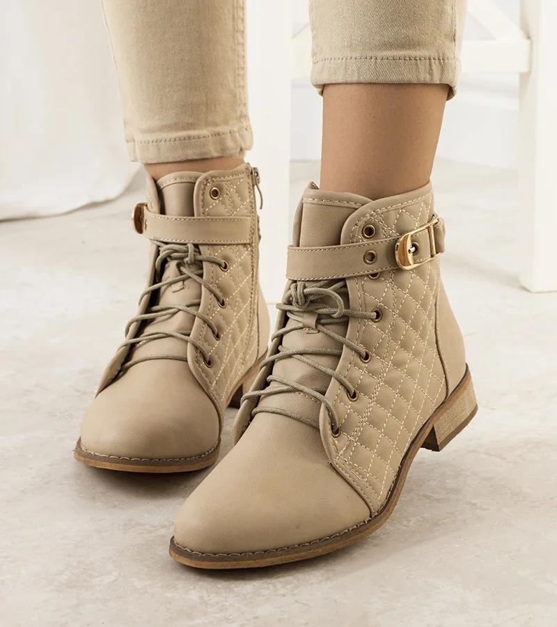 Dakin bézs bokacsizma