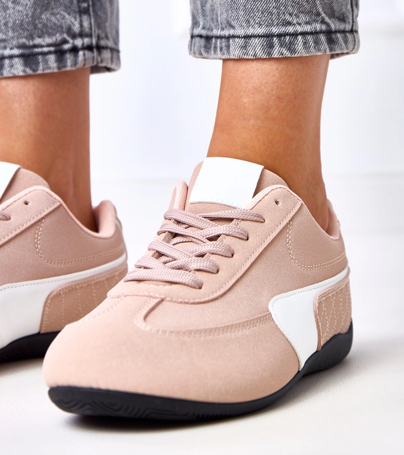 Rózsaszín tornacipők fehér akcentussal Manaar