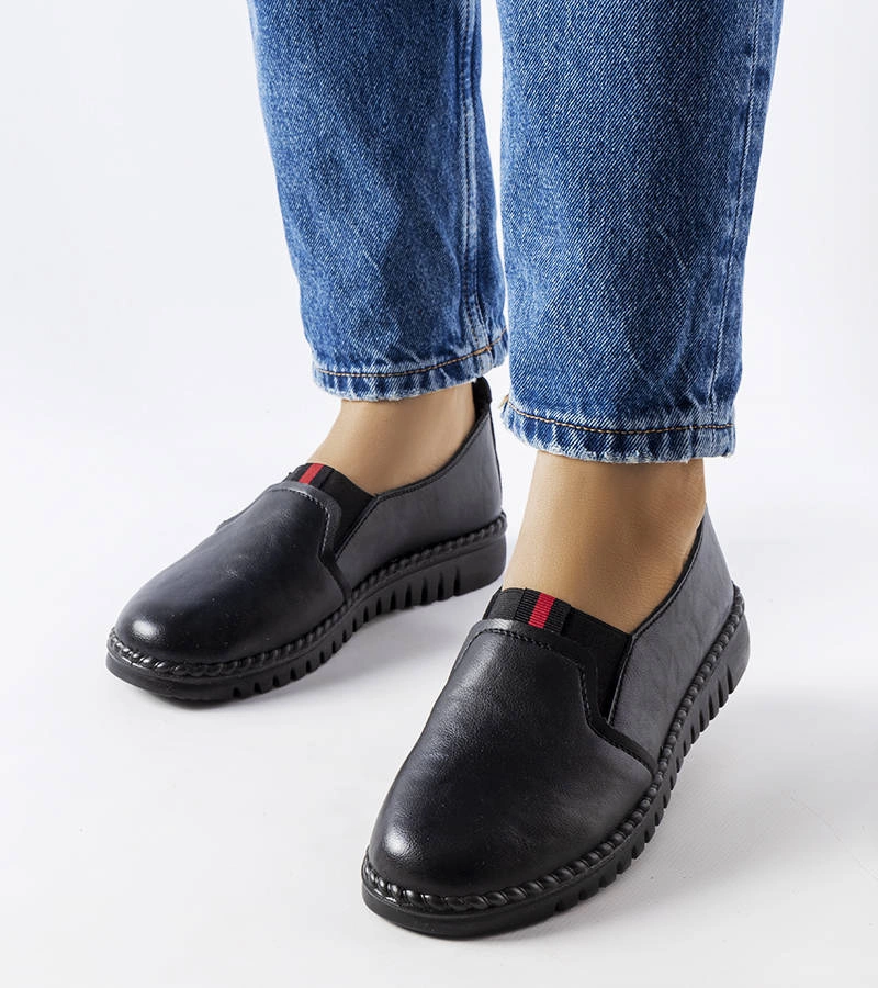 Fekete mokaszin Julie