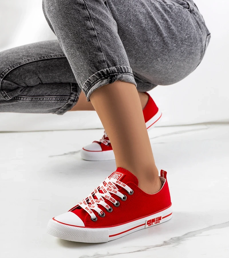 Piros klasszikus Big Star KK274104 tornacipő