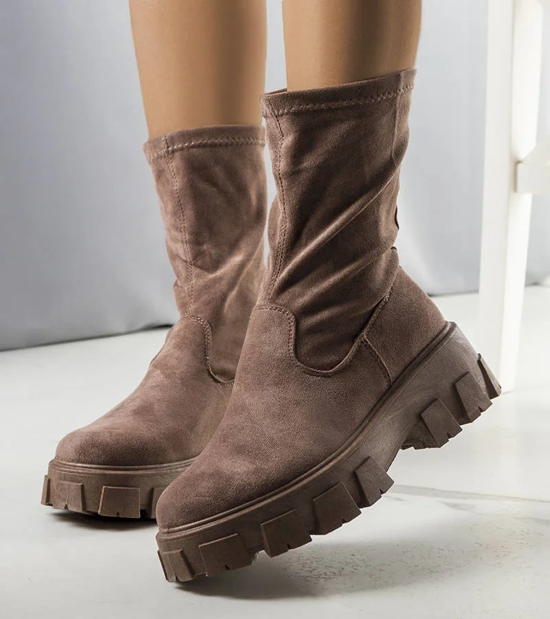 Barna női bokacsizma Makayla