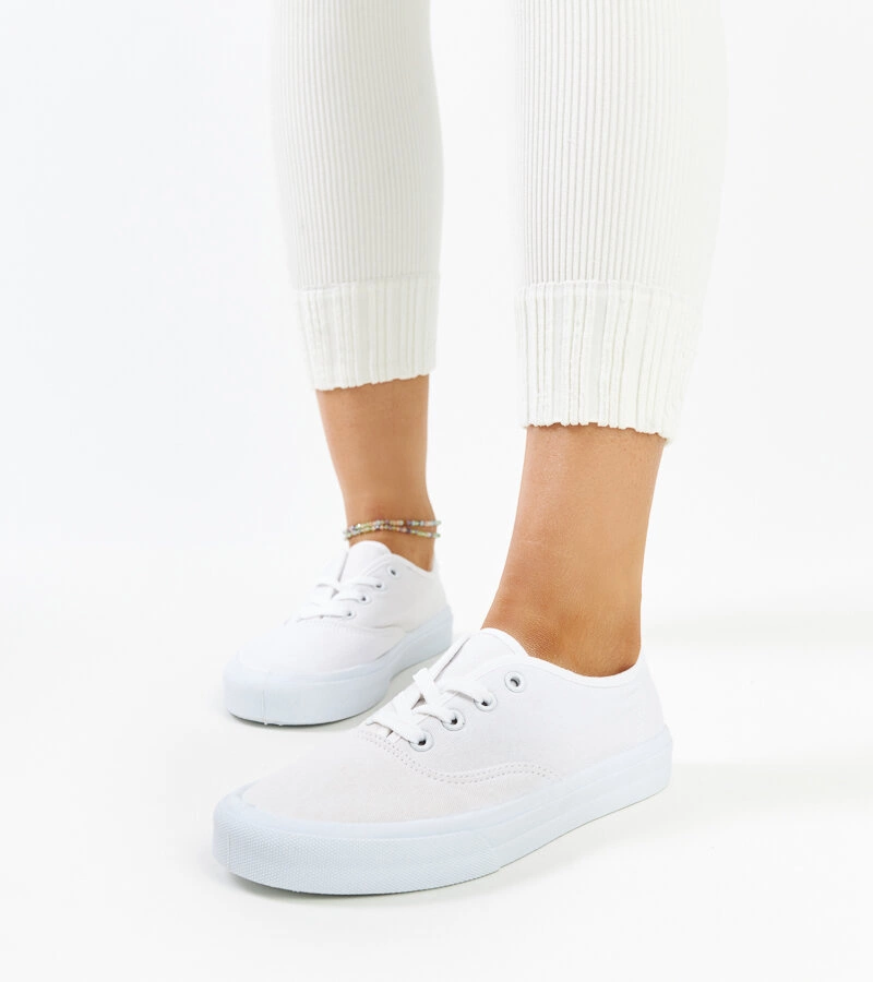 Fantina fehér anyag teniszcipők