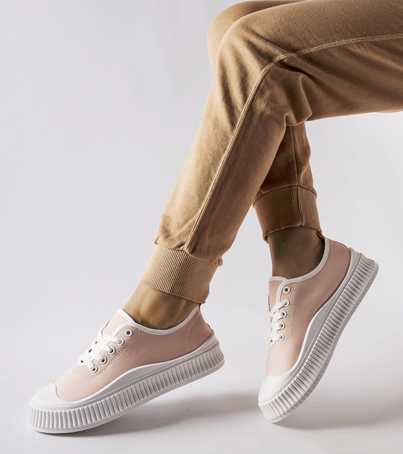 Rózsaszín platformos tornacipő Collepepe