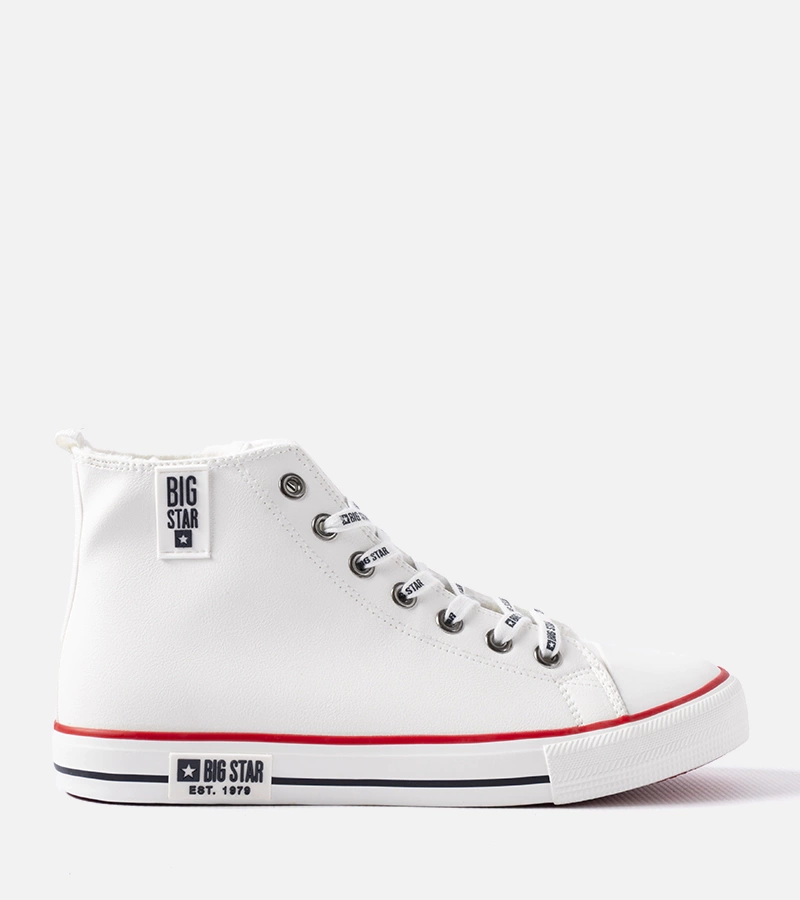 Fehér magas férfi tornacipő Big star KK174345