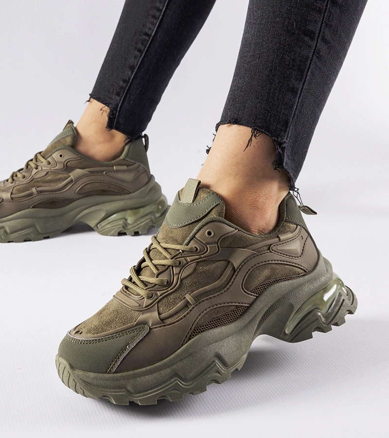 Zöld Wolnut tornacipők