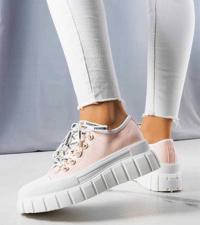 Rózsaszín platformos tornacipő Toni