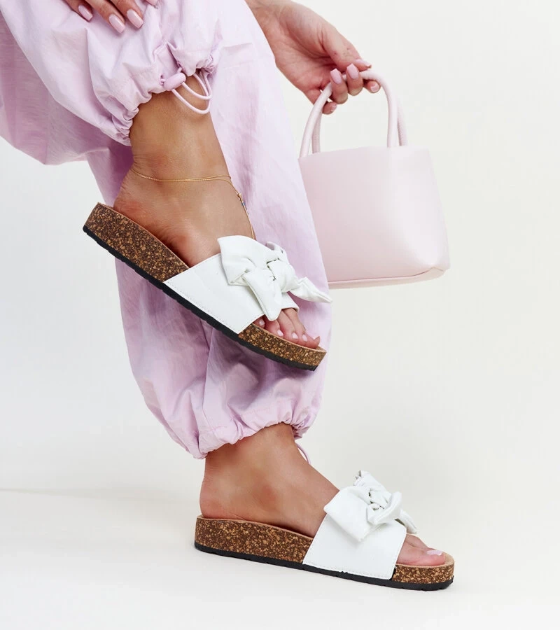 Petresa masnis fehér papucsok parafa talppal