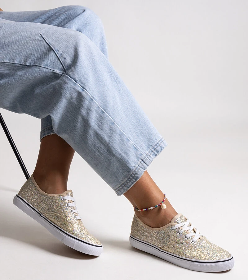 Arany csillogó Merri teniszcipők