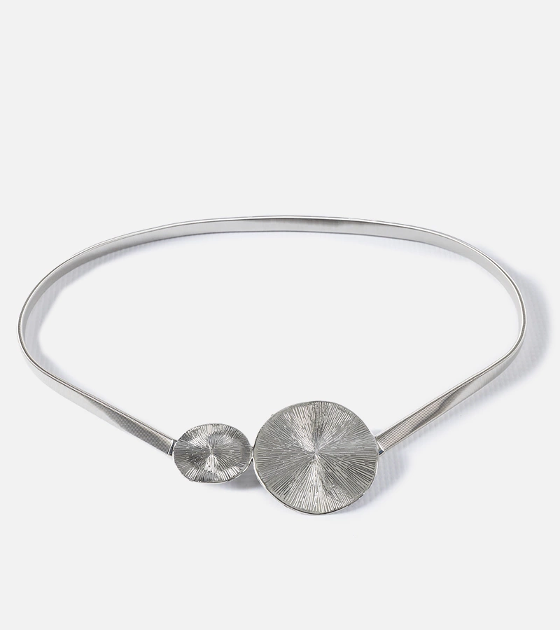 Ezüst színű öv Uriel csat díszítéssel