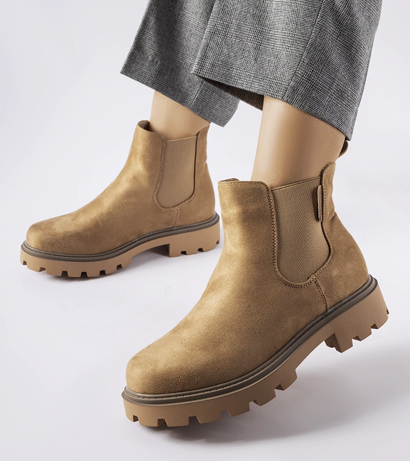 Meleg bézs bokacsizma Big Star MM274373