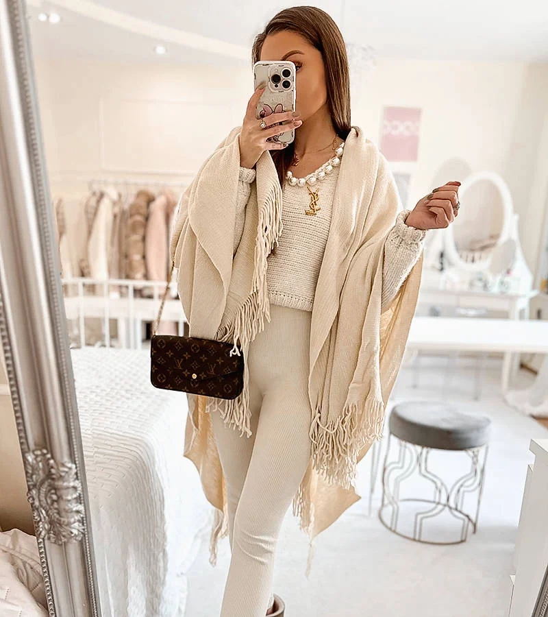 Wells sárga fringes köpeny