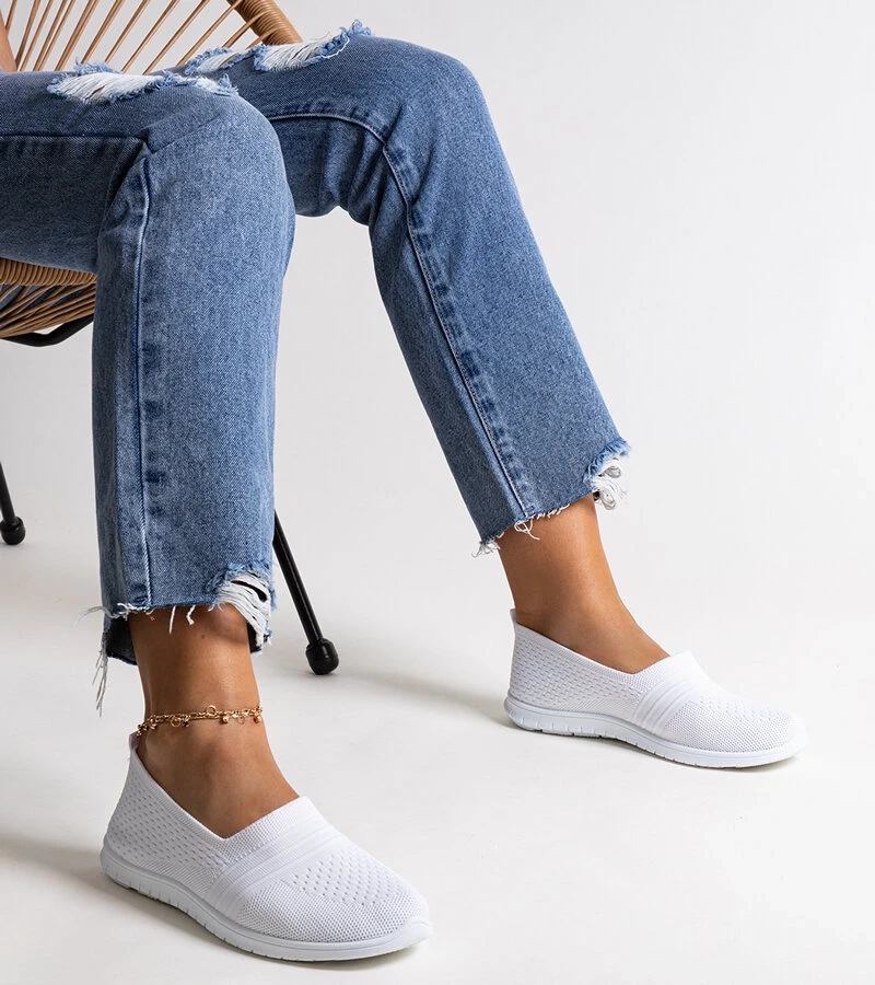 Shalha fehér csúszásmentes teniszcipő