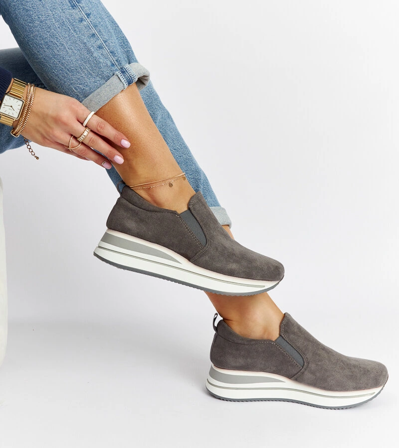 Szürke platform Cliffside edzőcipők