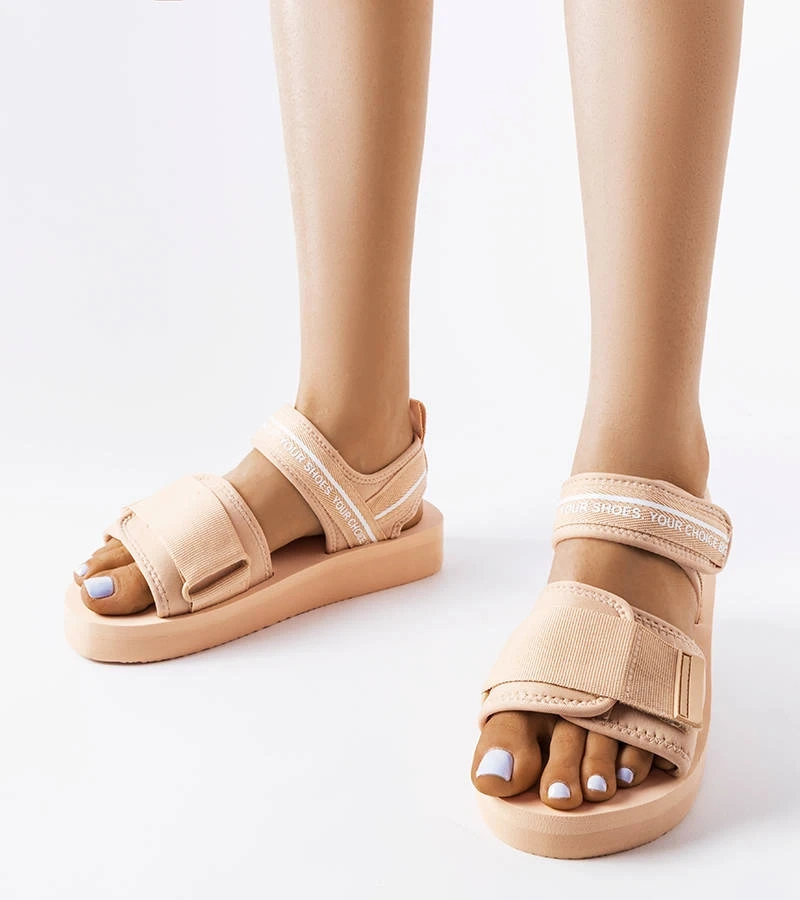 Big Star LL274787 habos bézs szandál