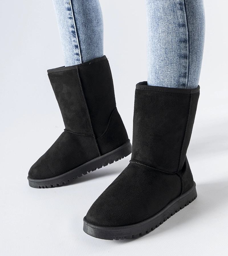 Fekete bélelt klasszikus hótaposók Ireneo