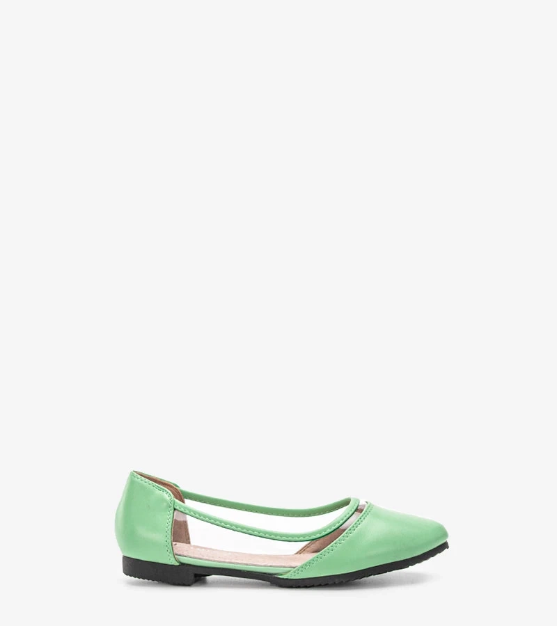 Zöld félig átlátszó balerina Juva