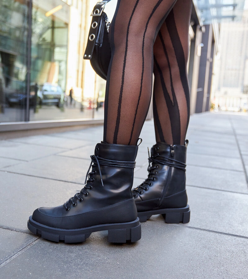 Fekete klasszikus melegített munkásnadrág Apodaca