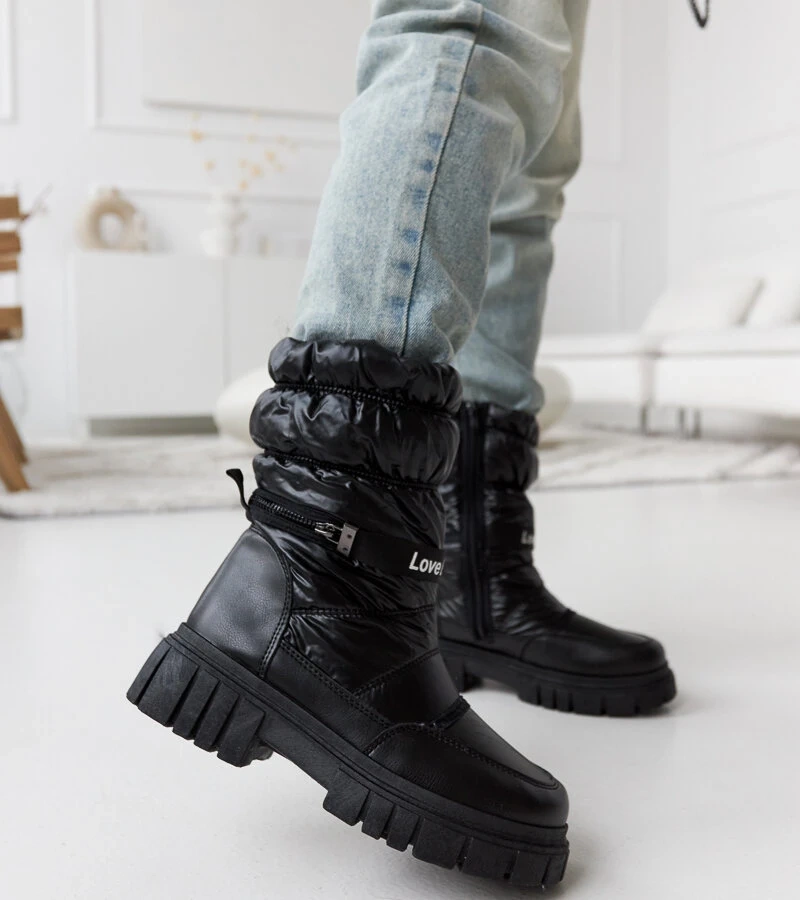 Fekete melegített női hótaposó Pulliam