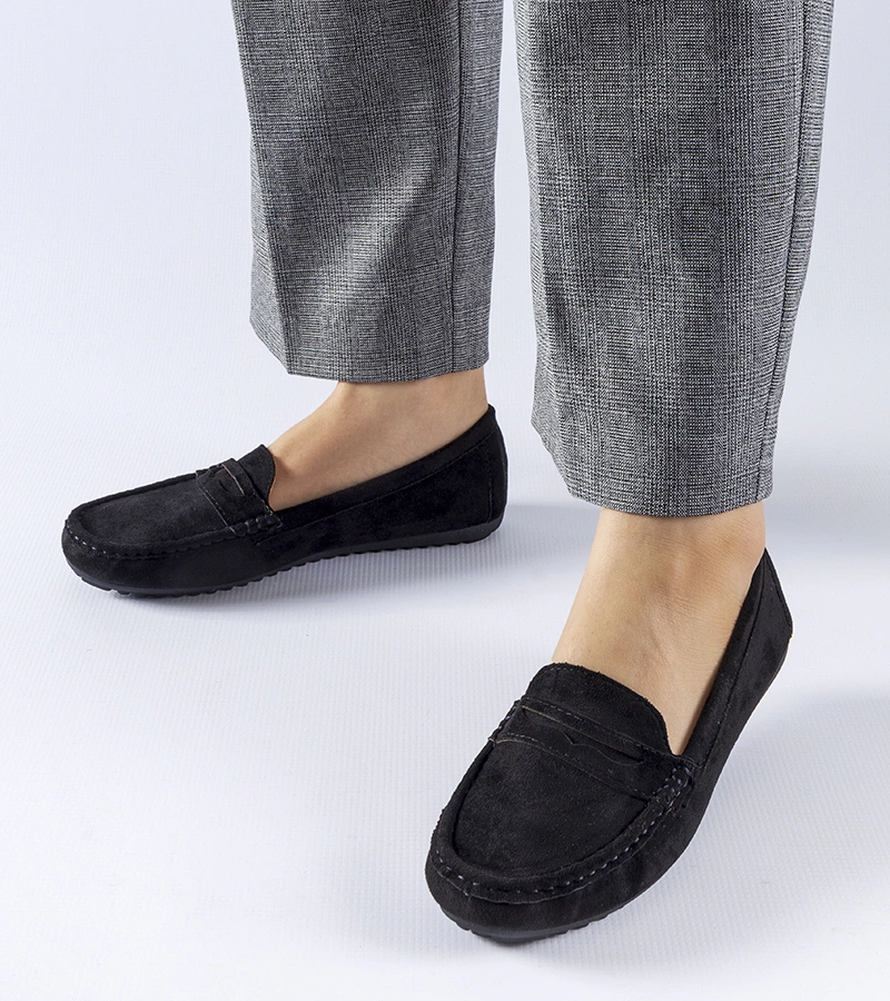 Cellarengo eco-számúz fekete mokaszinok