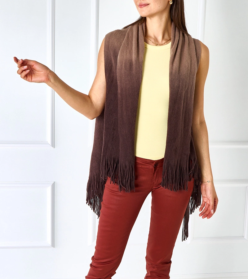 Barna rojtokkal díszített Lankinaka kendő