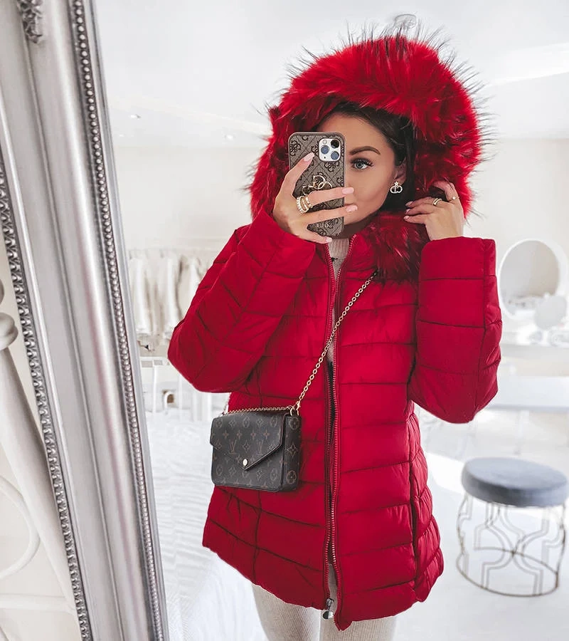 Piros steppelt kabát Koa