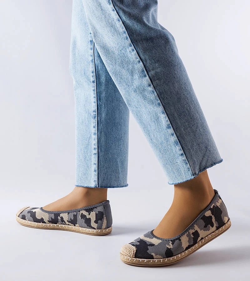 Szürke csúsztatható espadrille Benedum