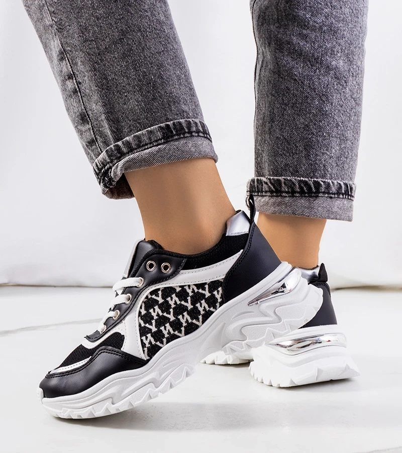 Fehér-fekete női tornacipő Florival