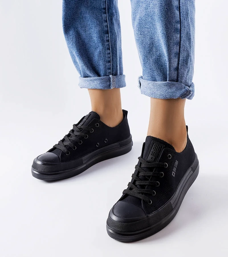 Fekete platformos tornacipő Big Star LL274967