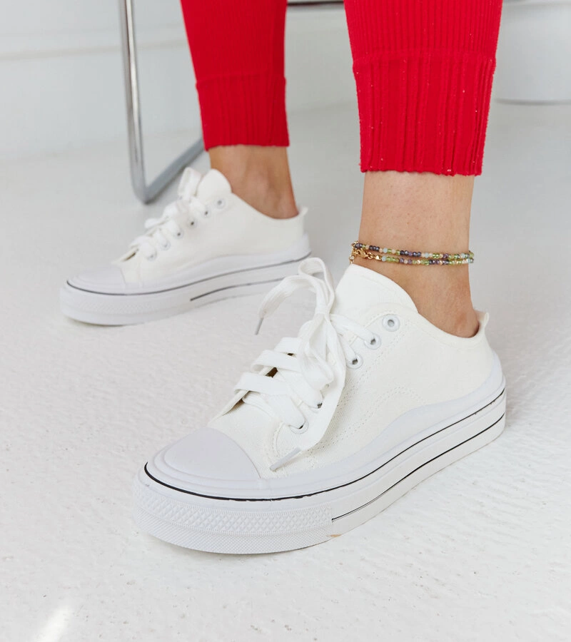 Fiori platformos szürke tornacipők