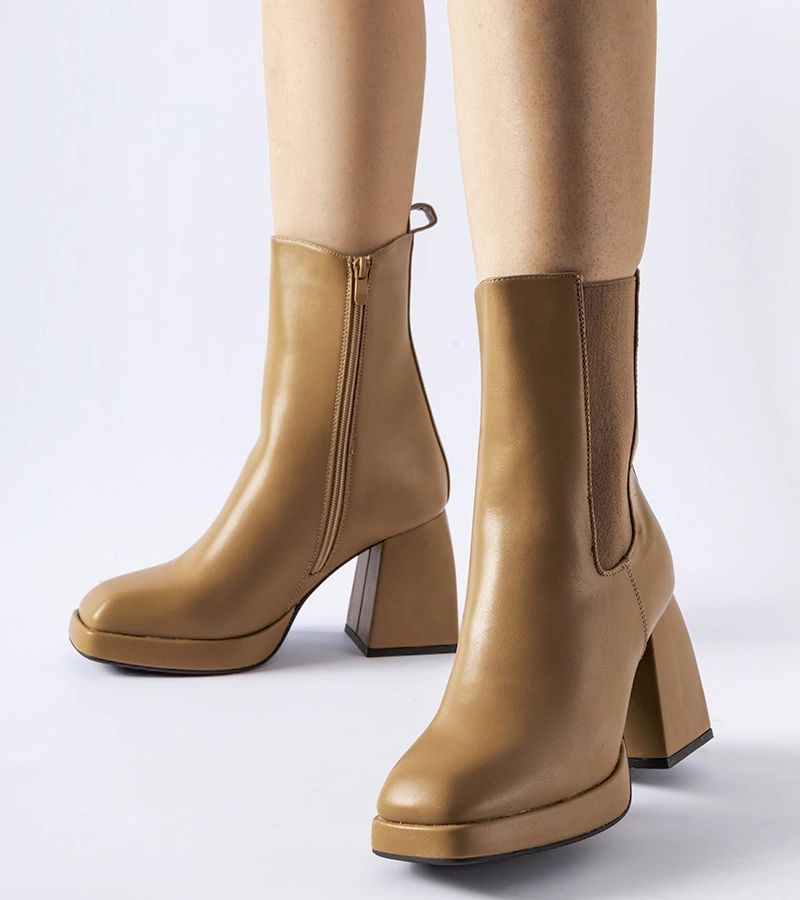 Zöld bokacsizma 5892 KHAKI