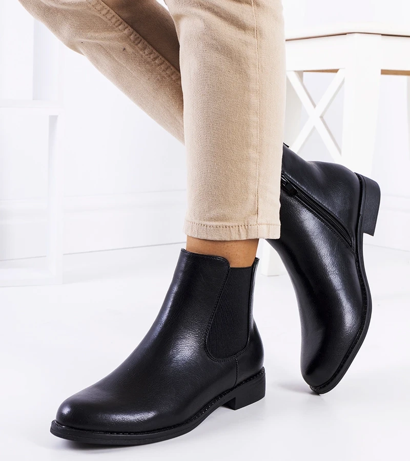 Fekete bokacsizma Linemell