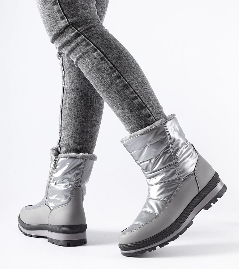 Tylertown ezüst szőrös bélelt hócsizma