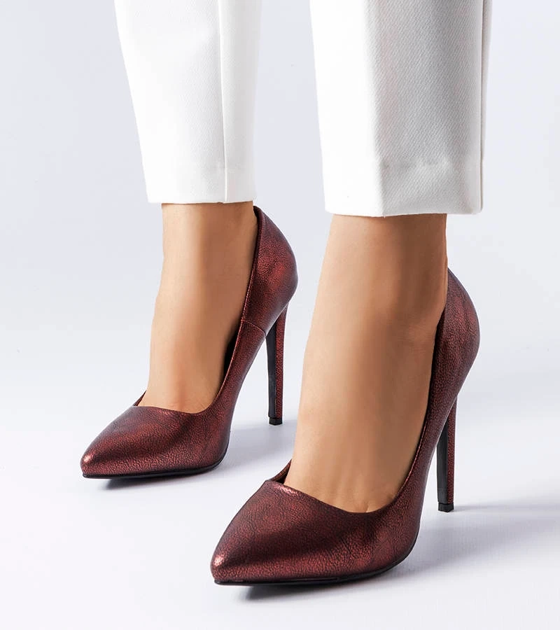 Sébastopol fényes piros tűsarkúak