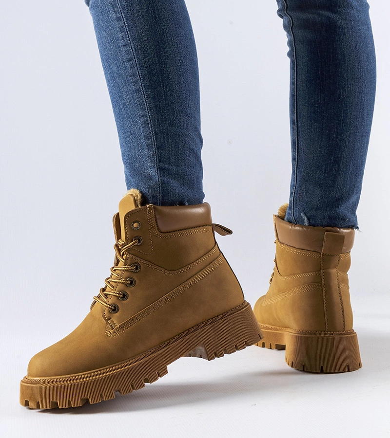 Hector melegített barna klasszikus bakancsok