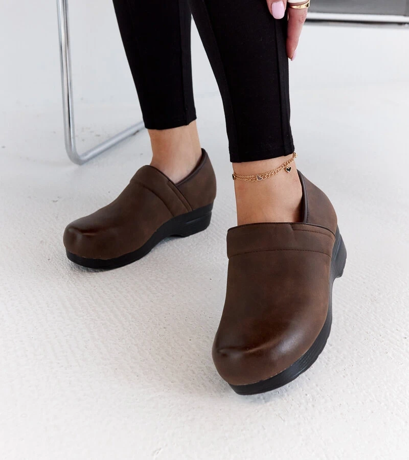 Barna Montoro platform félcipők