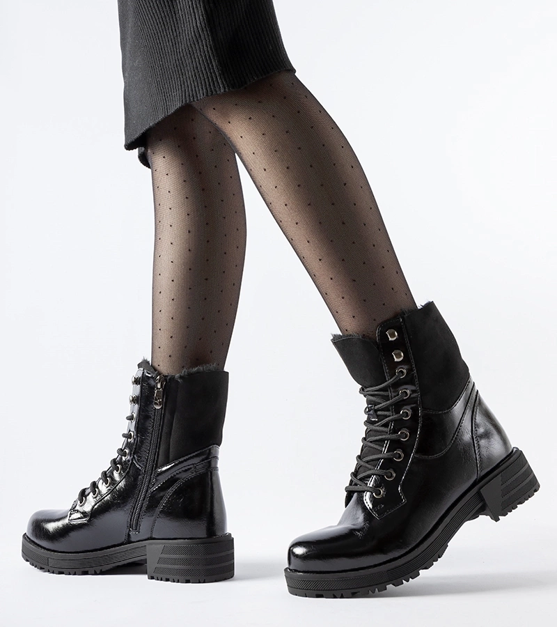 Fekete melegített munkásnadrágok Petriano