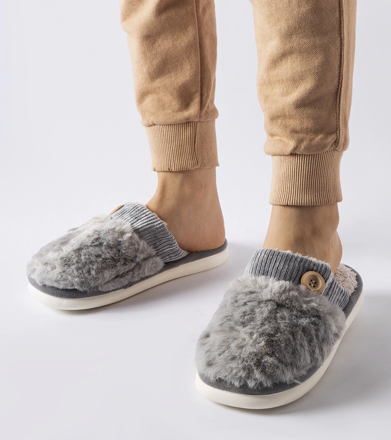 Szürke bélelt Lakeland papucsok