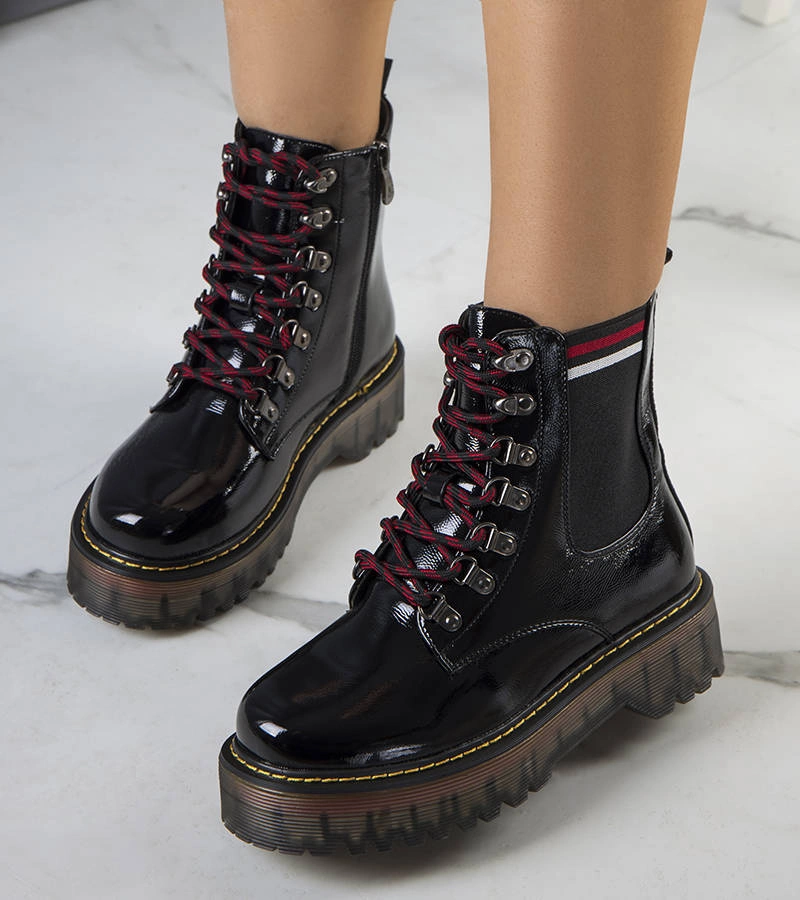 Fekete női bokacsizma Mares