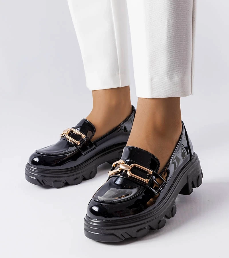 Fekete fényes cipők Lemaître