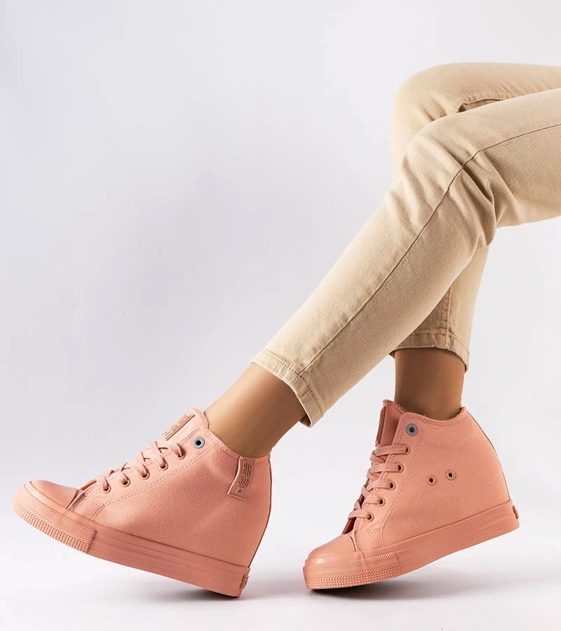 Rózsaszín platformos tornacipő BIG STAR LL274036