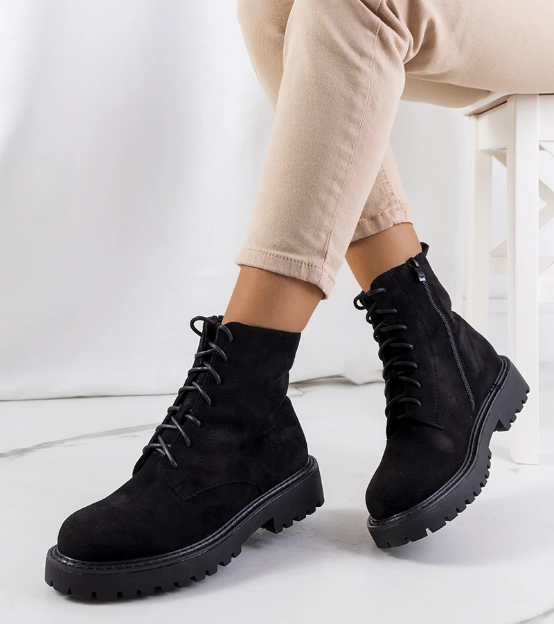 Fekete trapper nadrág Londri