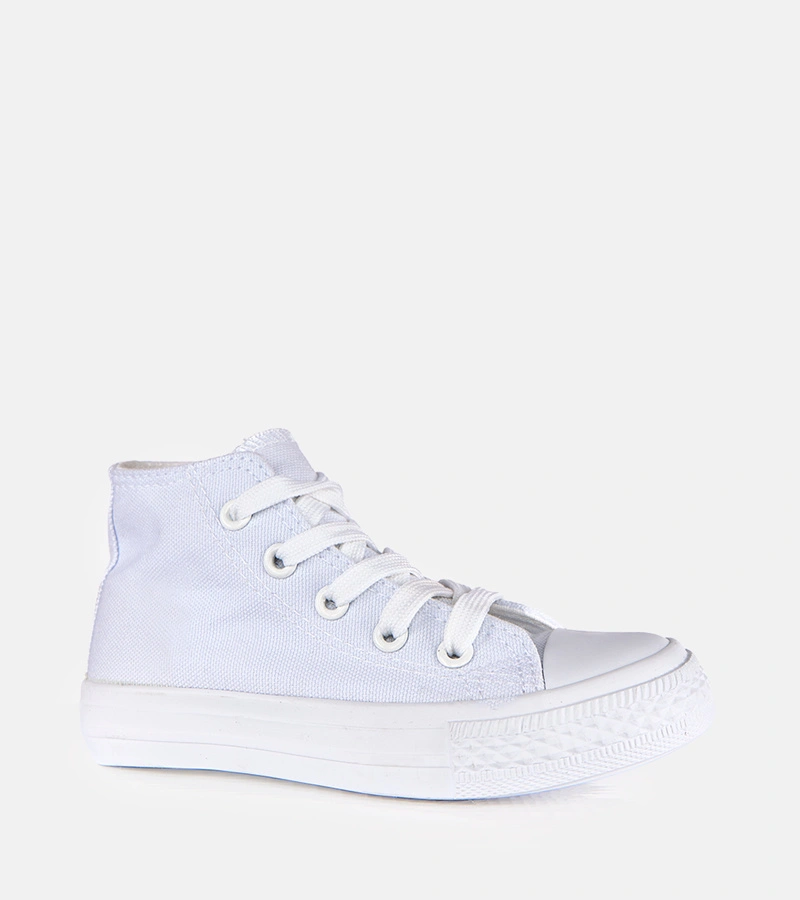 Fehér gyerek magasszárú tornacipő Laly