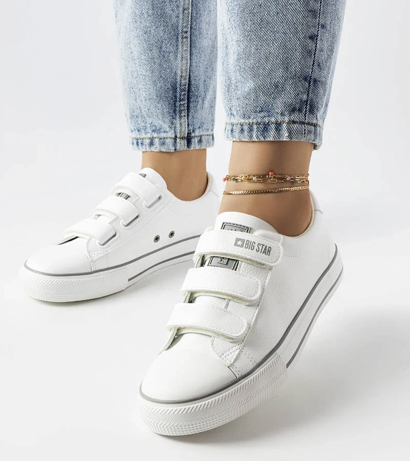 Fehér tépőzáras tornacipő Big Star LL274A205