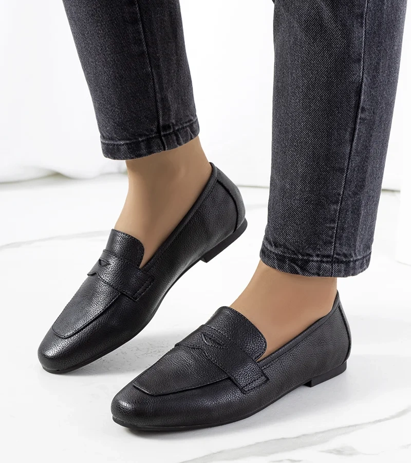 Fekete bőr félcipő Zulte