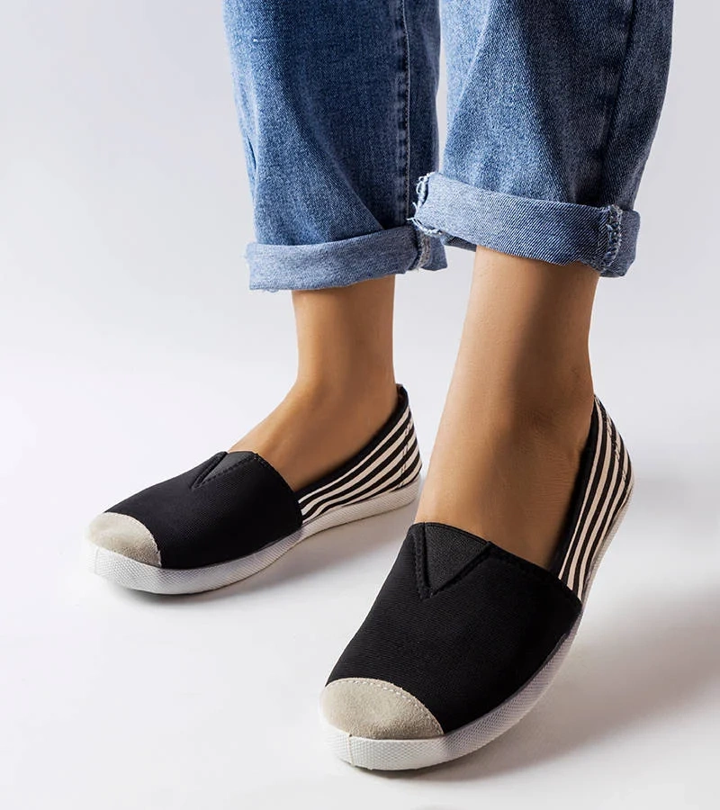 Fekete anyag teniszcipő Harlee