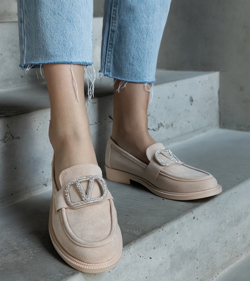 T553P BEIGE bézs cipők