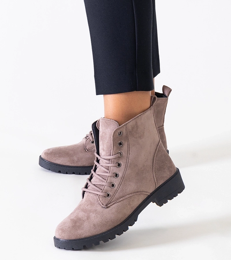 Barosa barna, eko-zsákszövet platformos munkacipő.